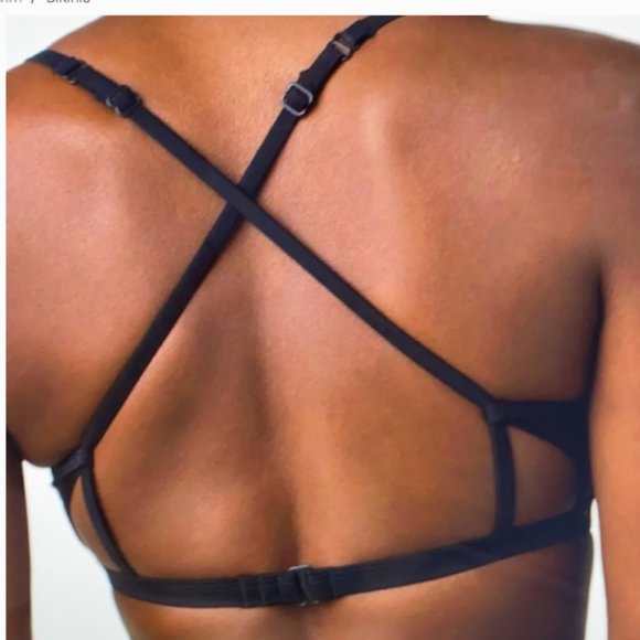Prana Lurisia Solid Black Bikini Top XL NWT - Picture 3 of 7